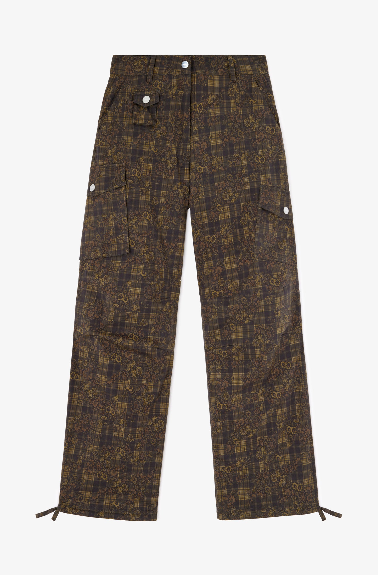 Ganni Stretch Cotton Pocket Printed cargobroek