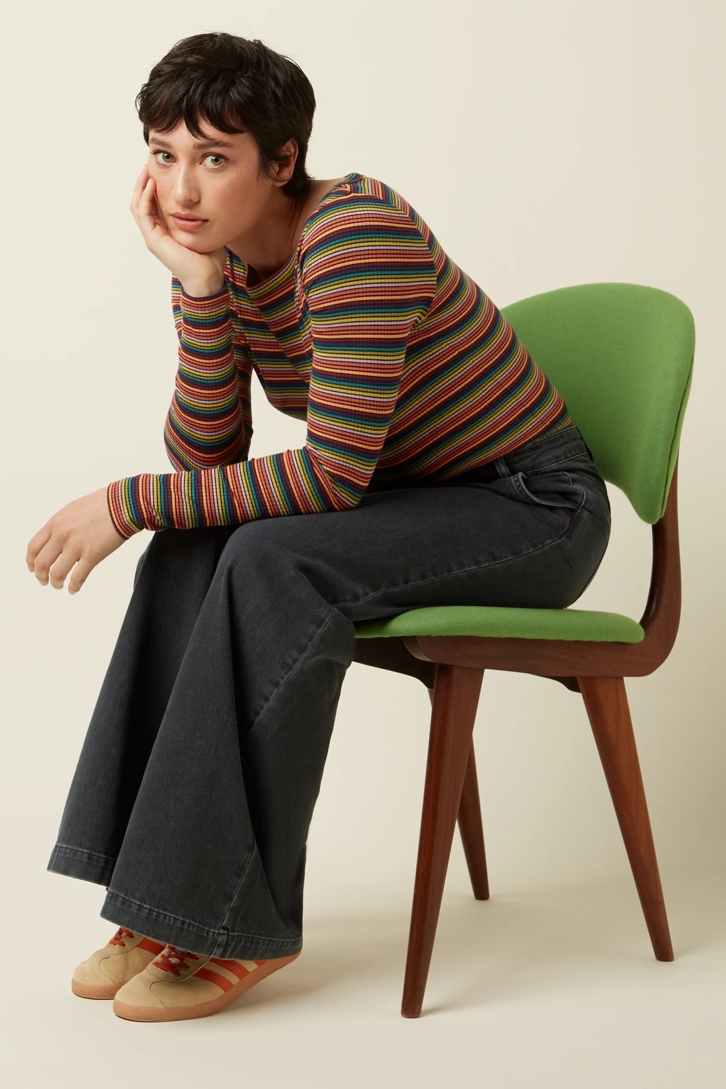 King Louie Lili tee lumi stripe