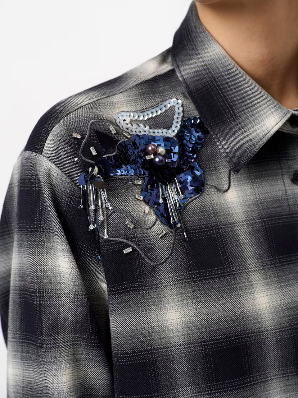 Dante6 Eason check blouse