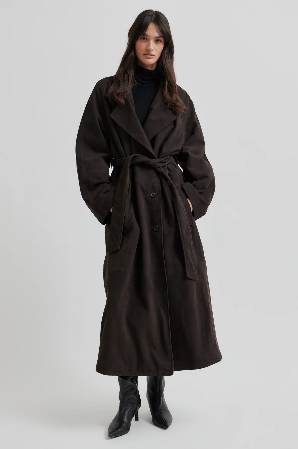Second Female Noomi Suede trenchcoat