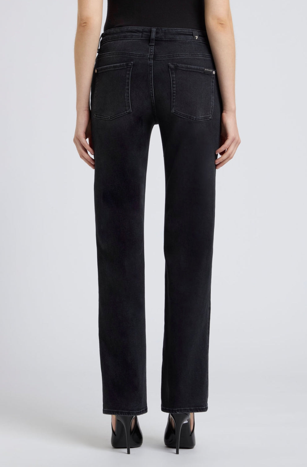 7 For All Mankind Calie straight bottomline jeans