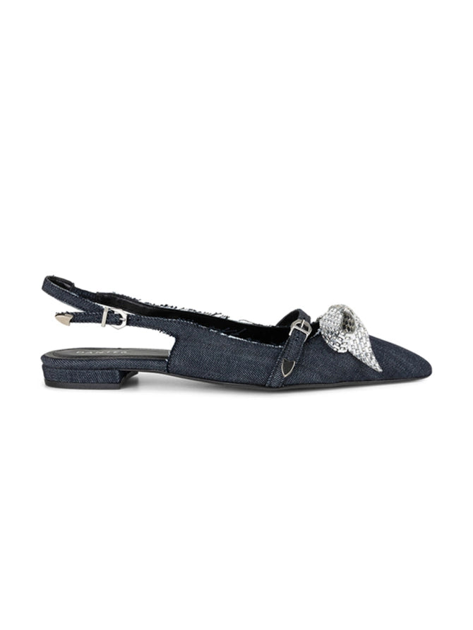 Dante6 Cinque denim slingbacks
