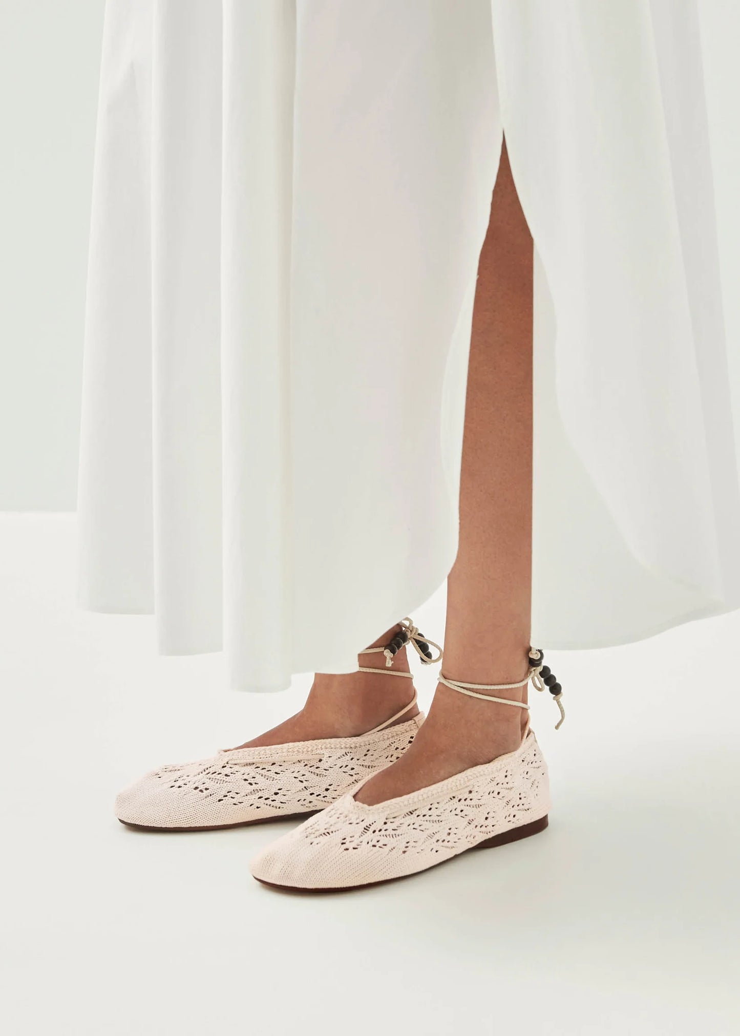 Alohas Rosemary crochet cream espadrilles