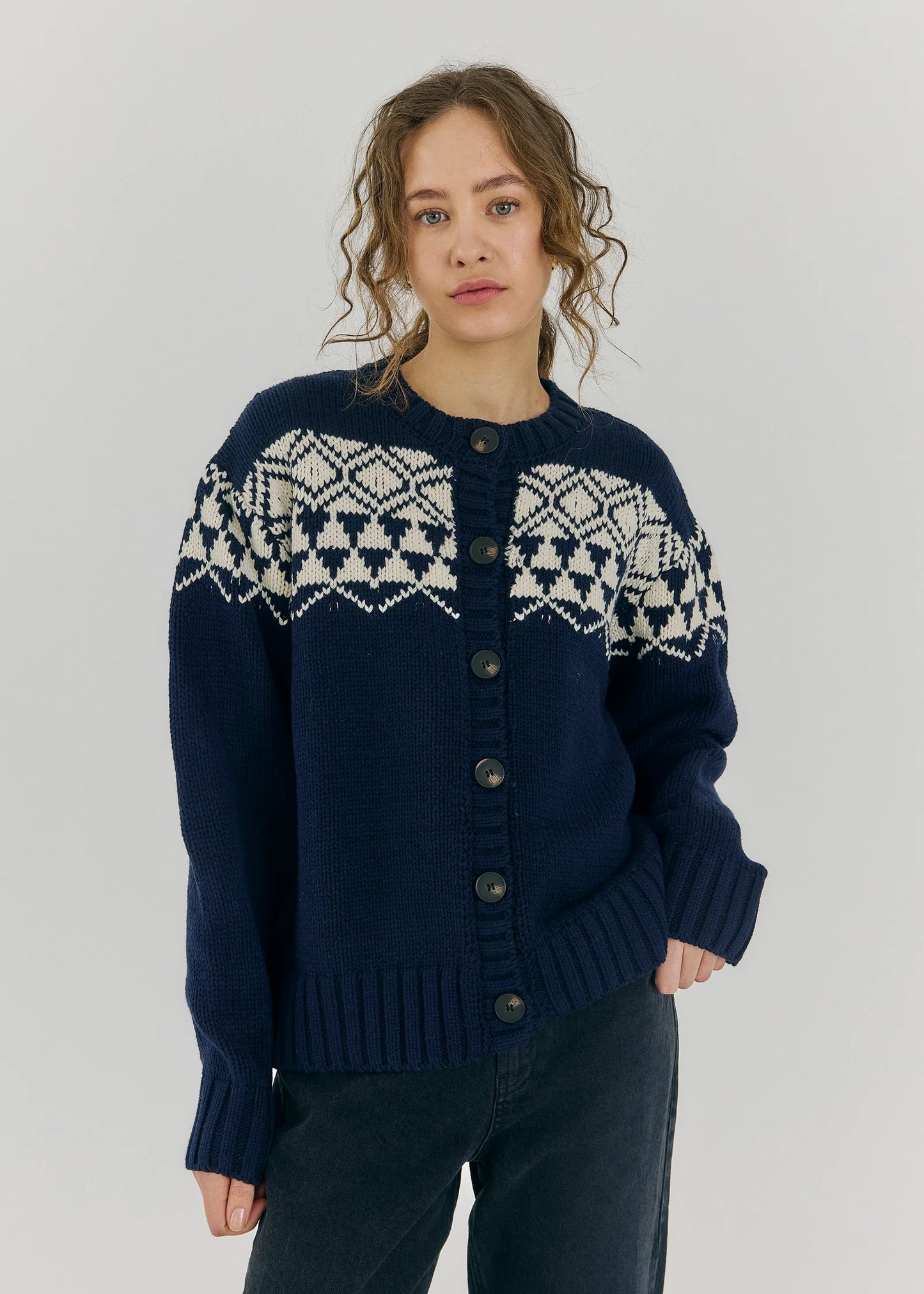 Norr Fair knit vest