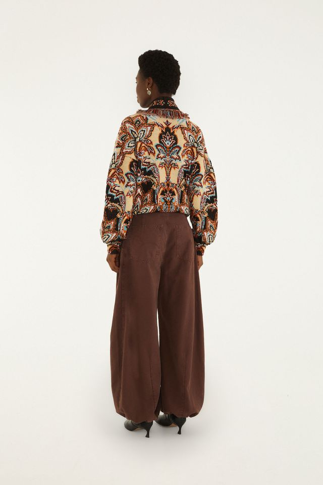 Farm Rio Brown balloon twill broek
