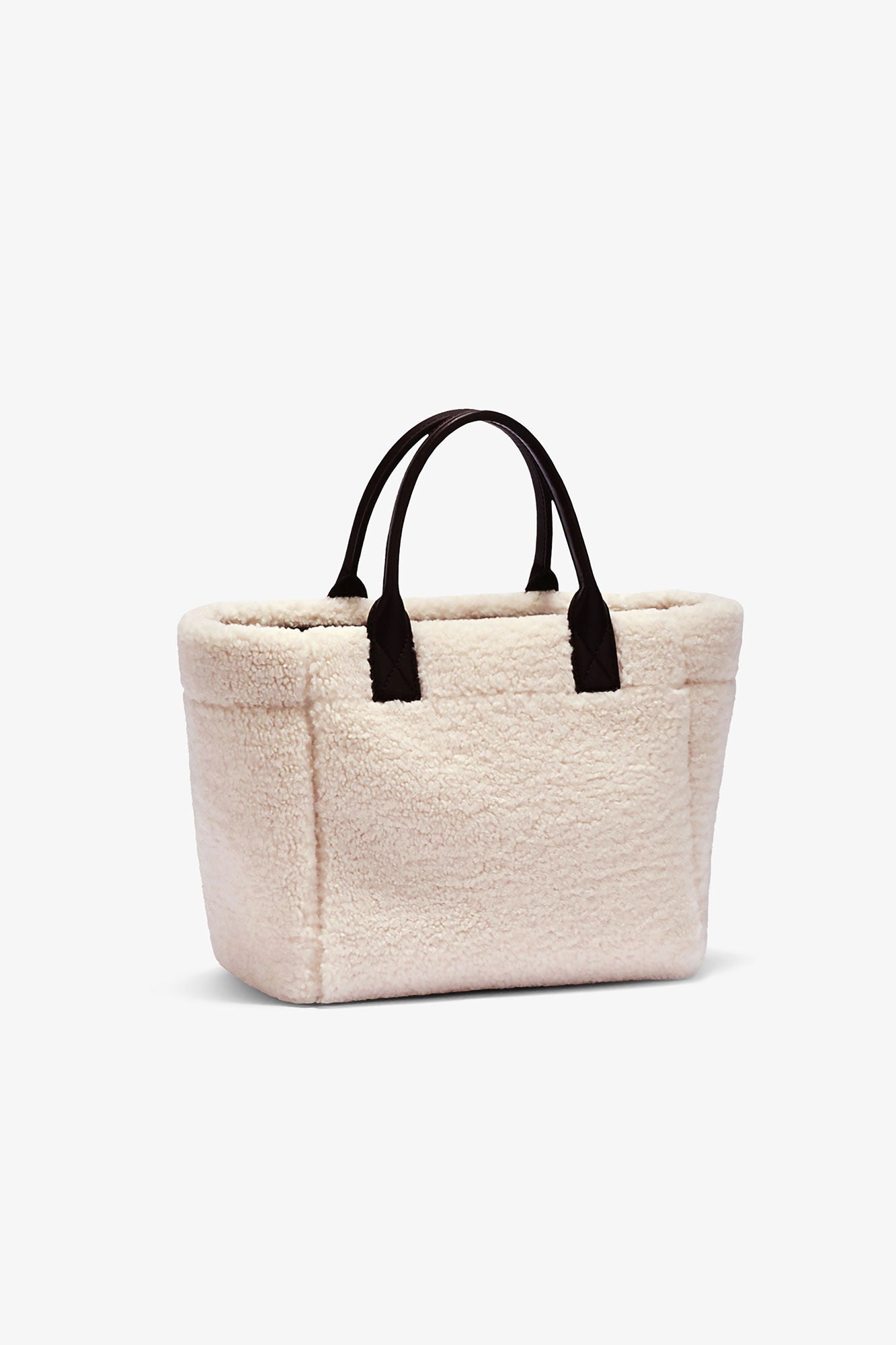 Ganni Small easy shearling shopper