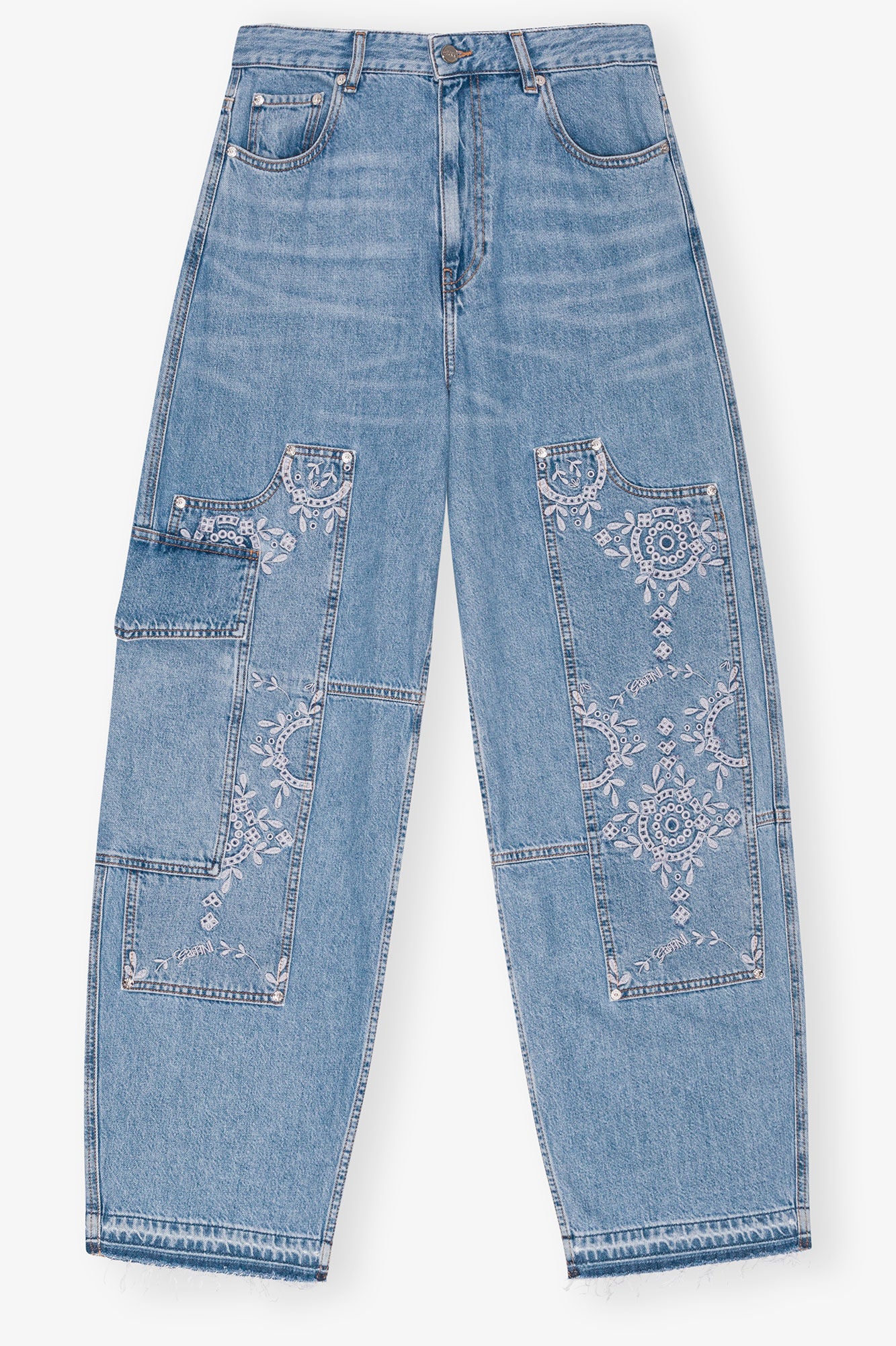 Ganni Broderie jeans
