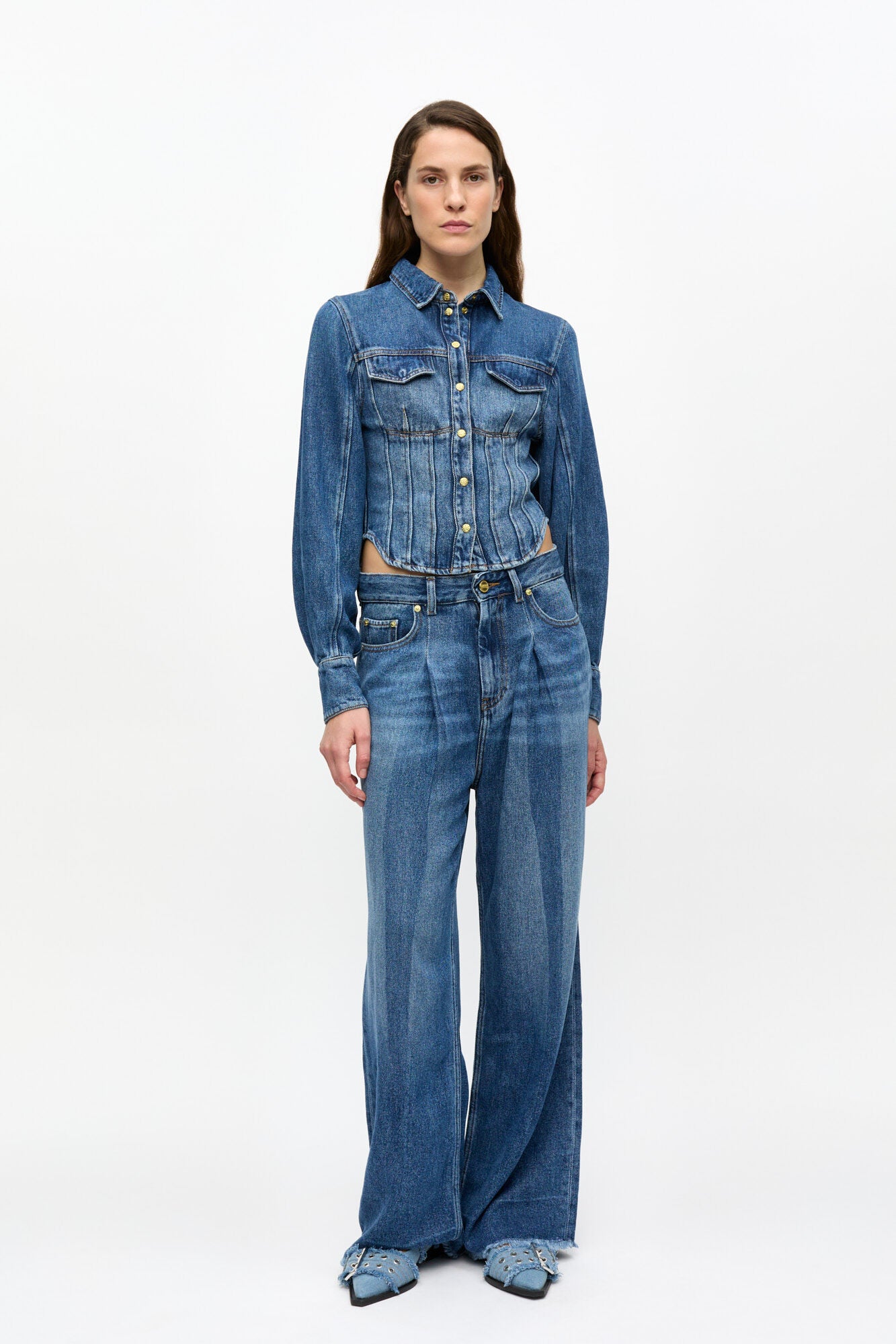 Ganni Denim Corsage