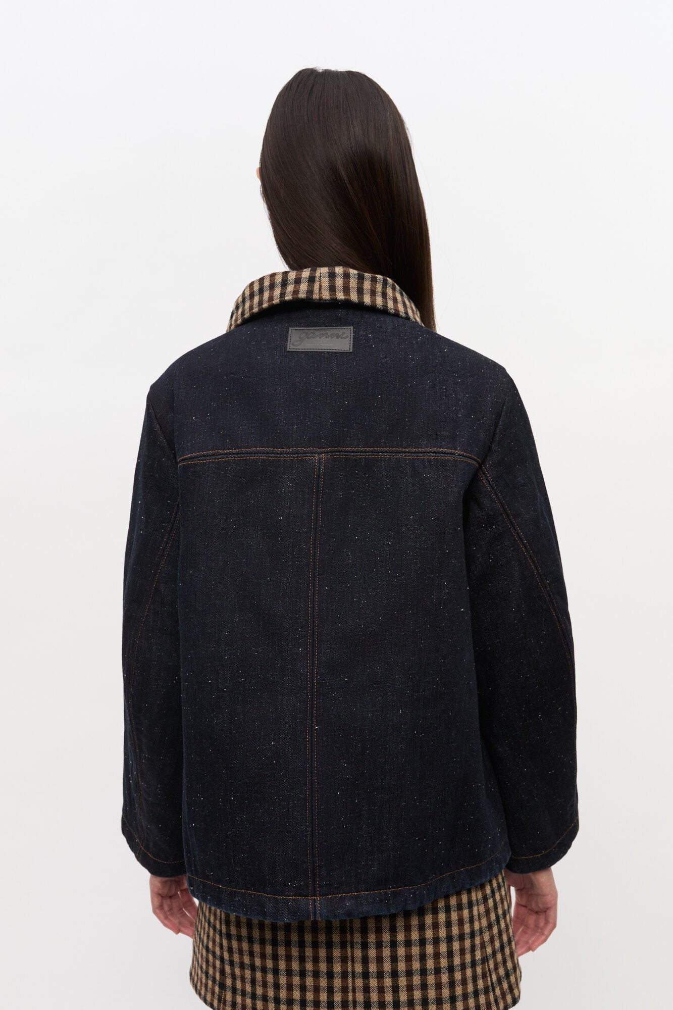 Ganni Neppy denim bonded jas