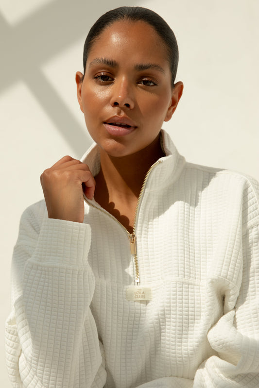The Lola Club Lena half zip cardigan