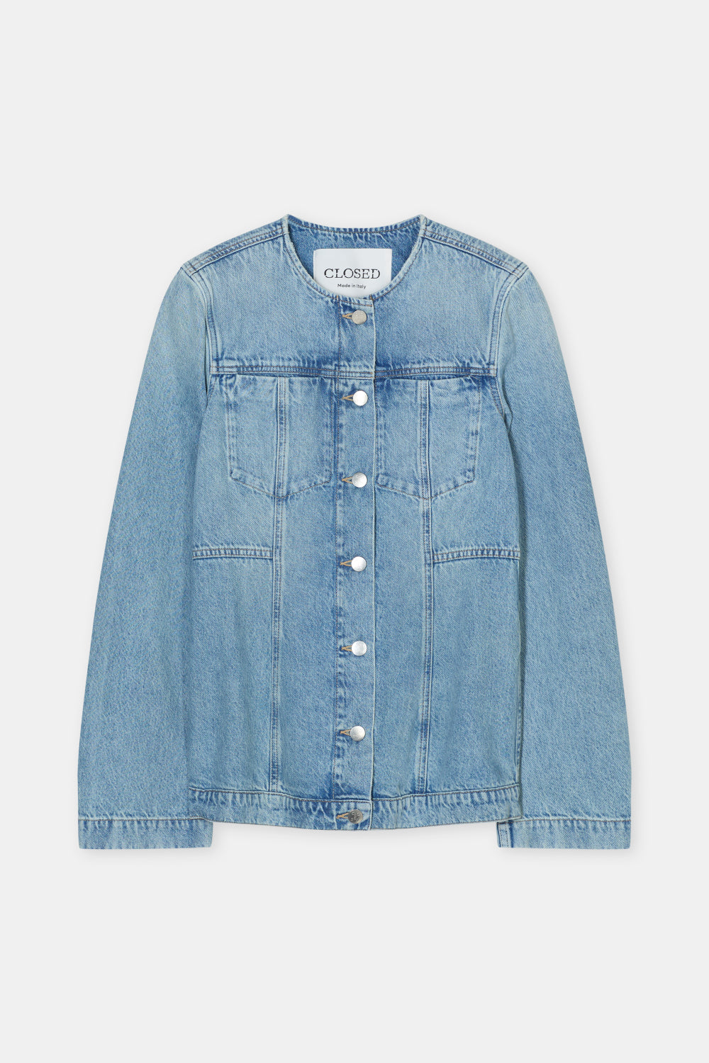 Closed fitted denim jasje