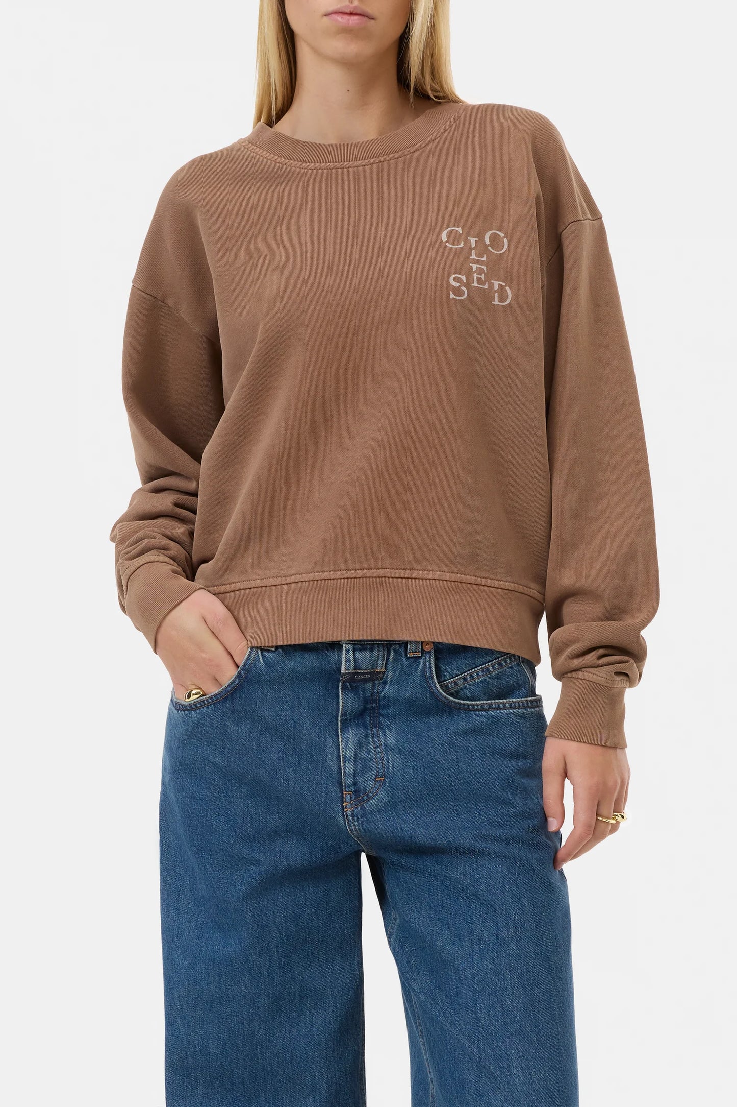 Closed printed sweater