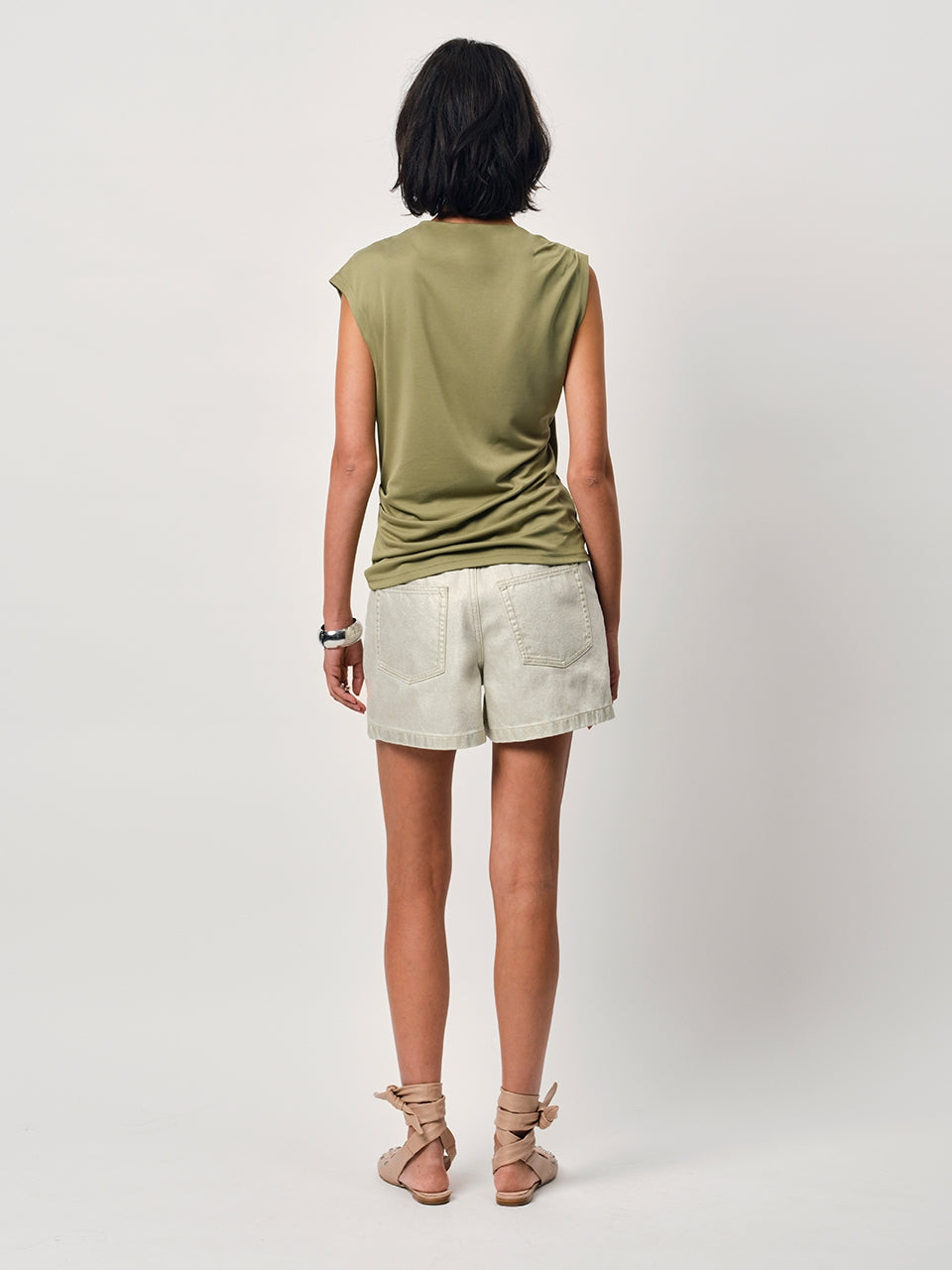 Dante6 Veralyn metallic jeans shorts