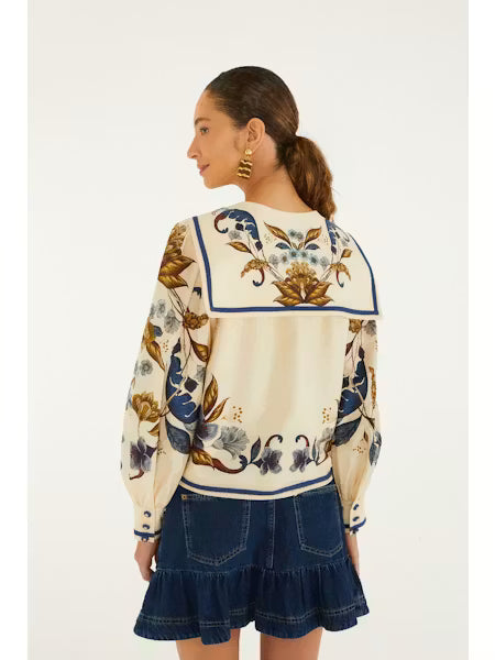 Farm Rio Golden Nature blouse
