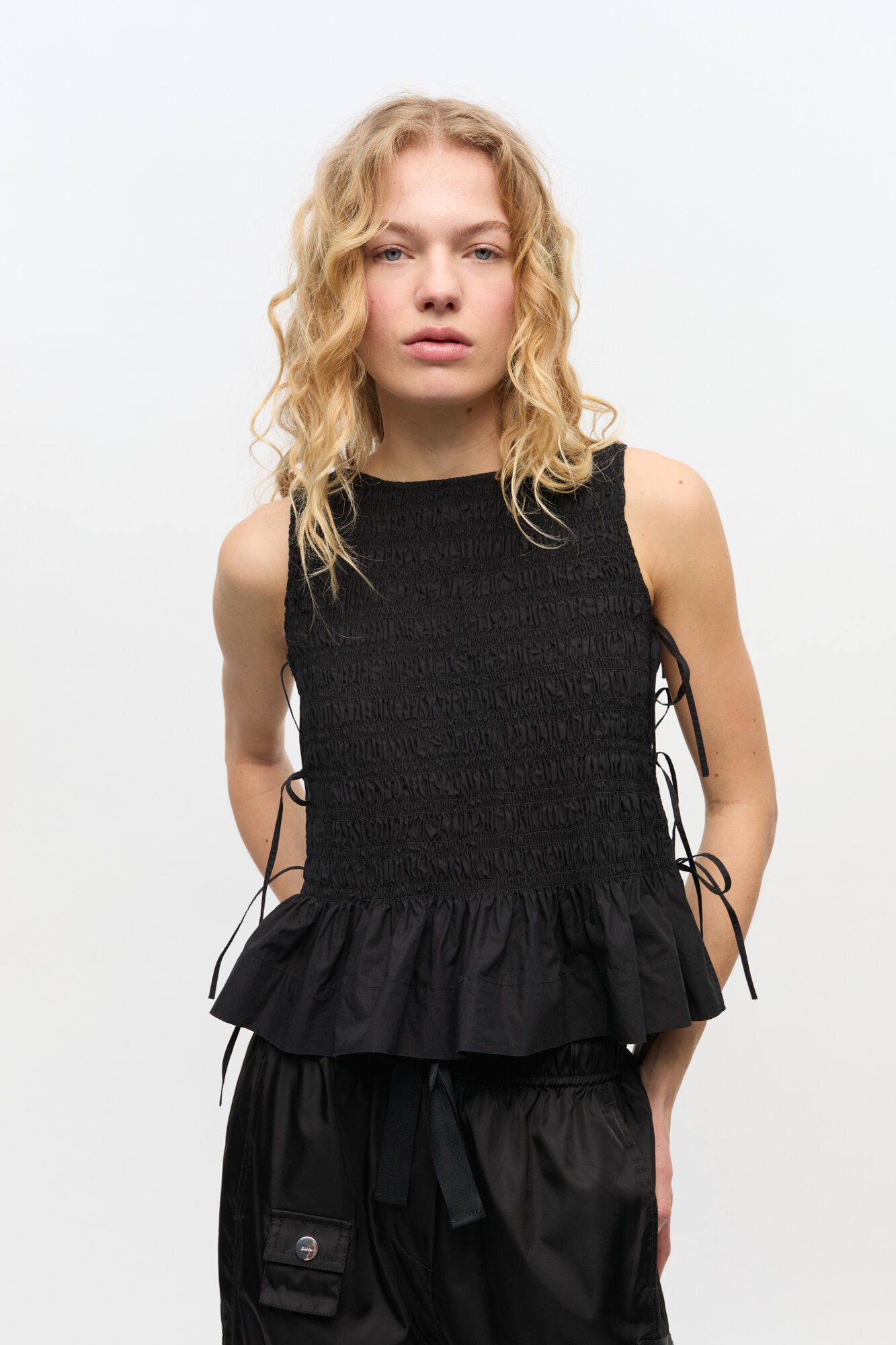 Ganni Poplin top