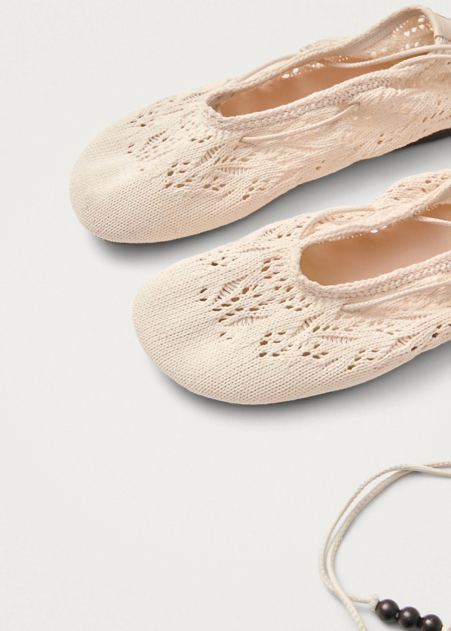 Alohas Rosemary crochet cream espadrilles