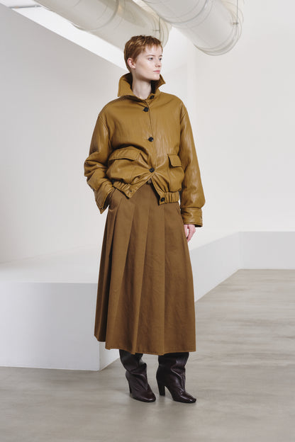 Pomandere bandplooi midi rok