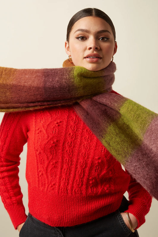 King Louie Check Multi sjaal