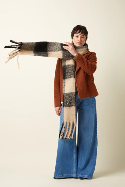 King Louie Check 20-tone sjaal