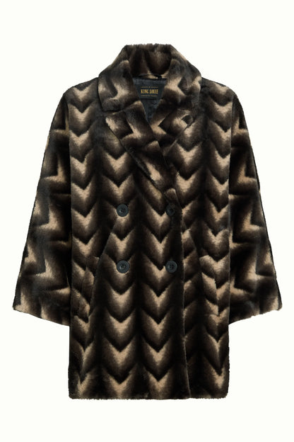 King Louie Shiya Kimono Deco Fur jas