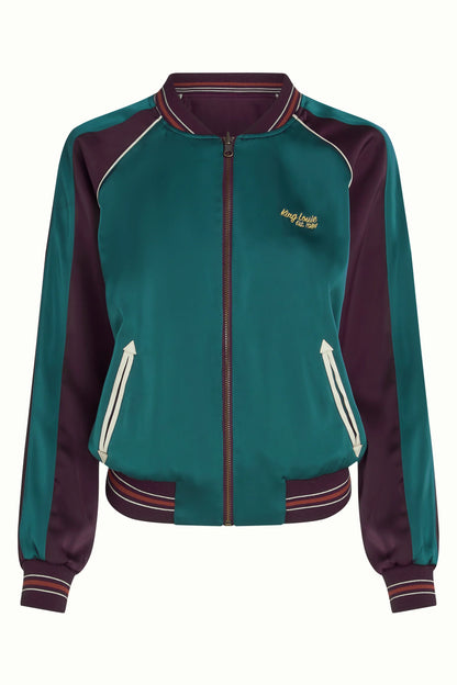 King Louie Bomber Jacket Dusk Satin