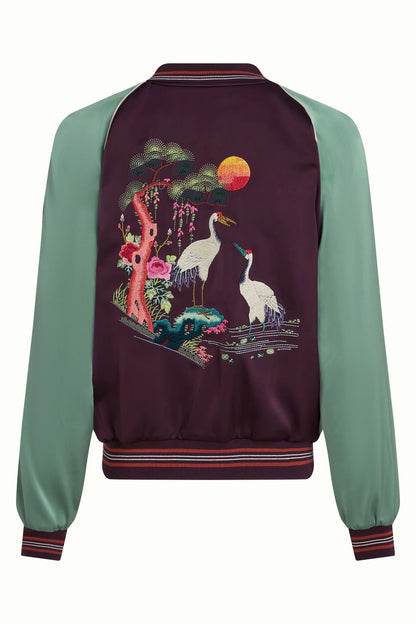 King Louie Bomber Jacket Dusk Satin