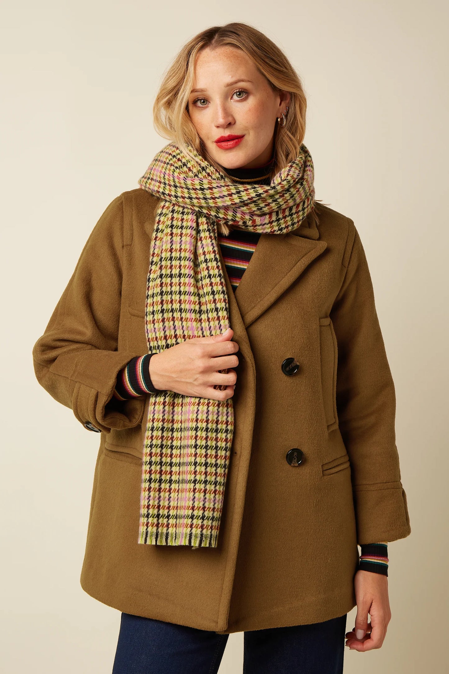 King Louie Houndstooth sjaal