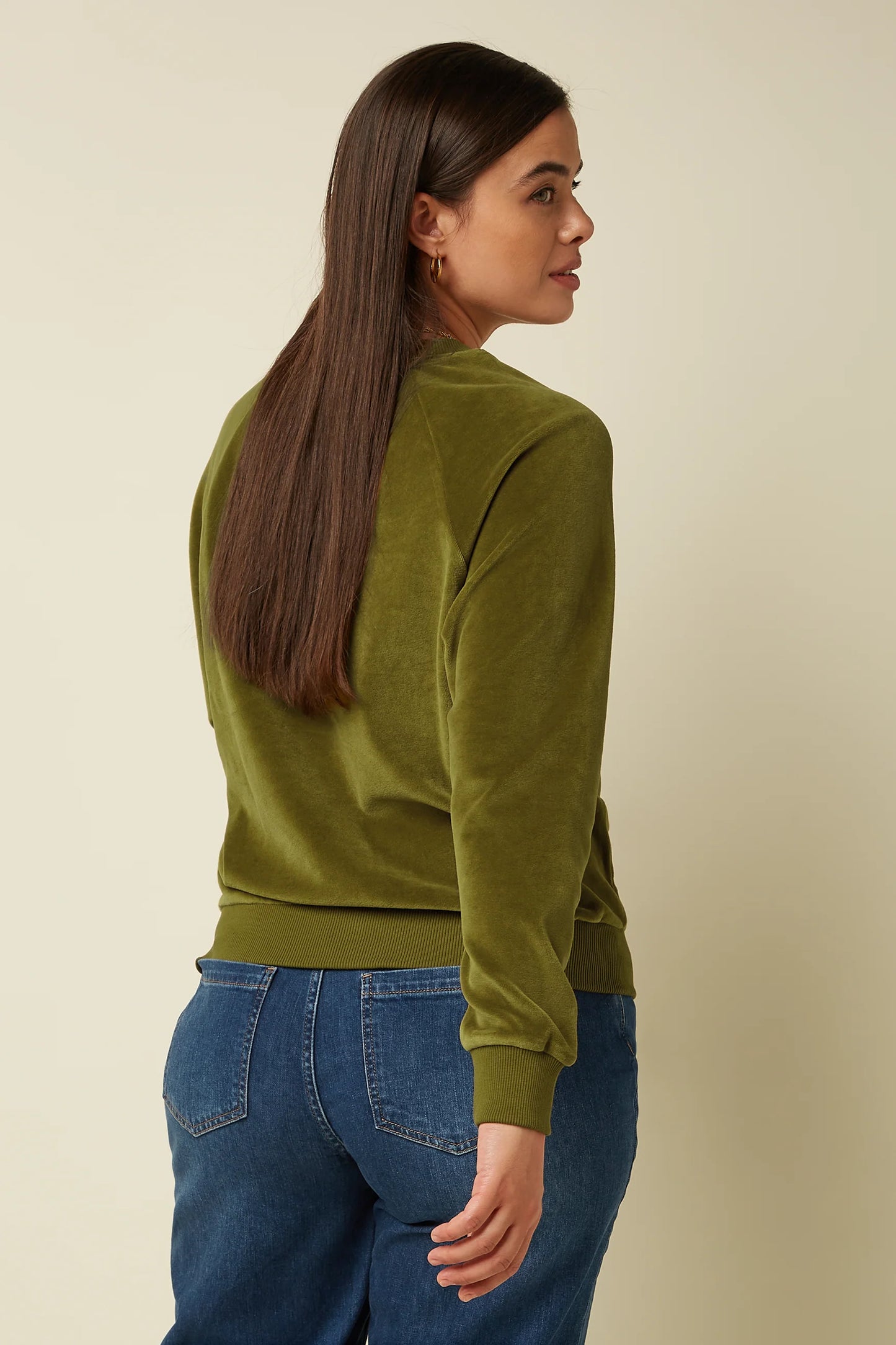 King Louie Febe Baton Velvet sweater