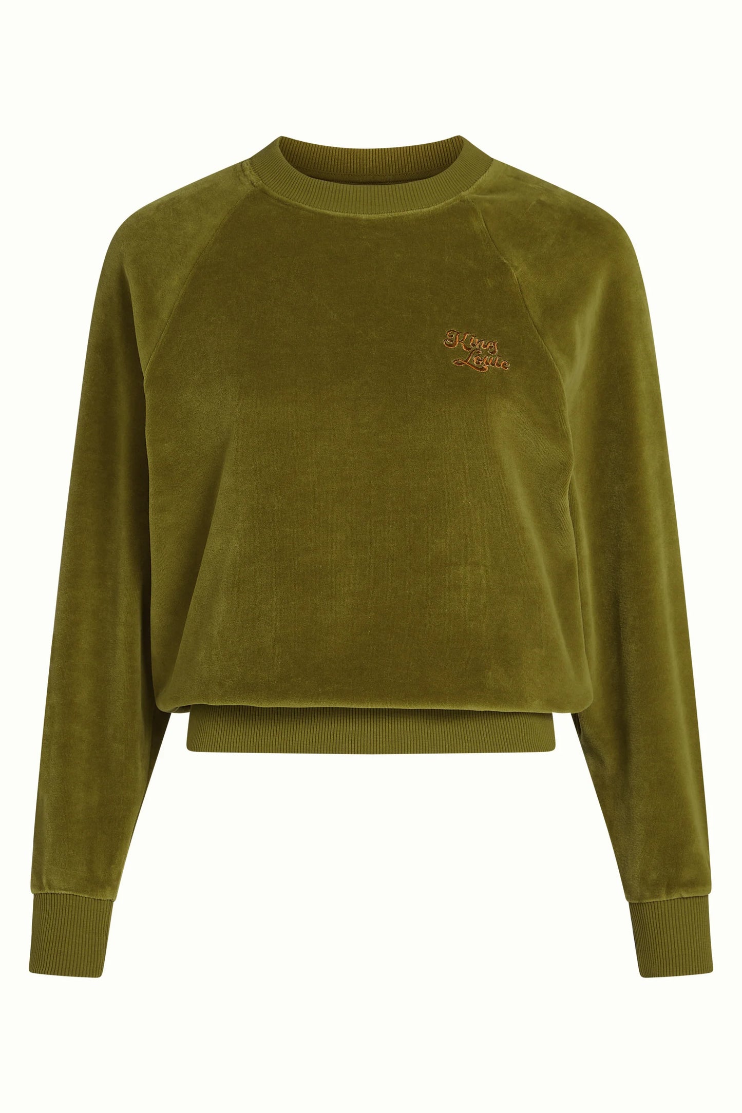 King Louie Febe Baton Velvet sweater