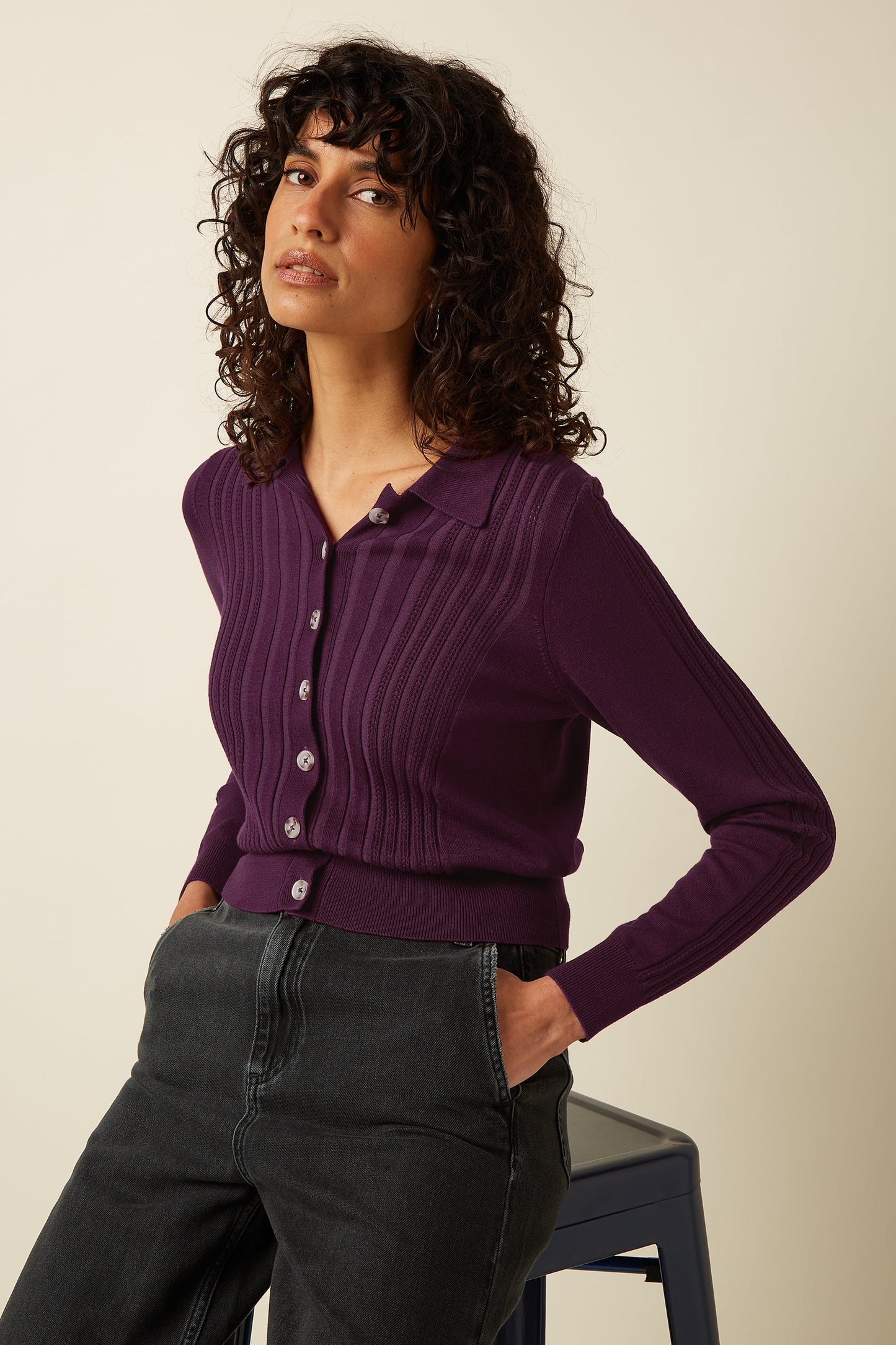 King Louie Sofie Cardi Match Knit