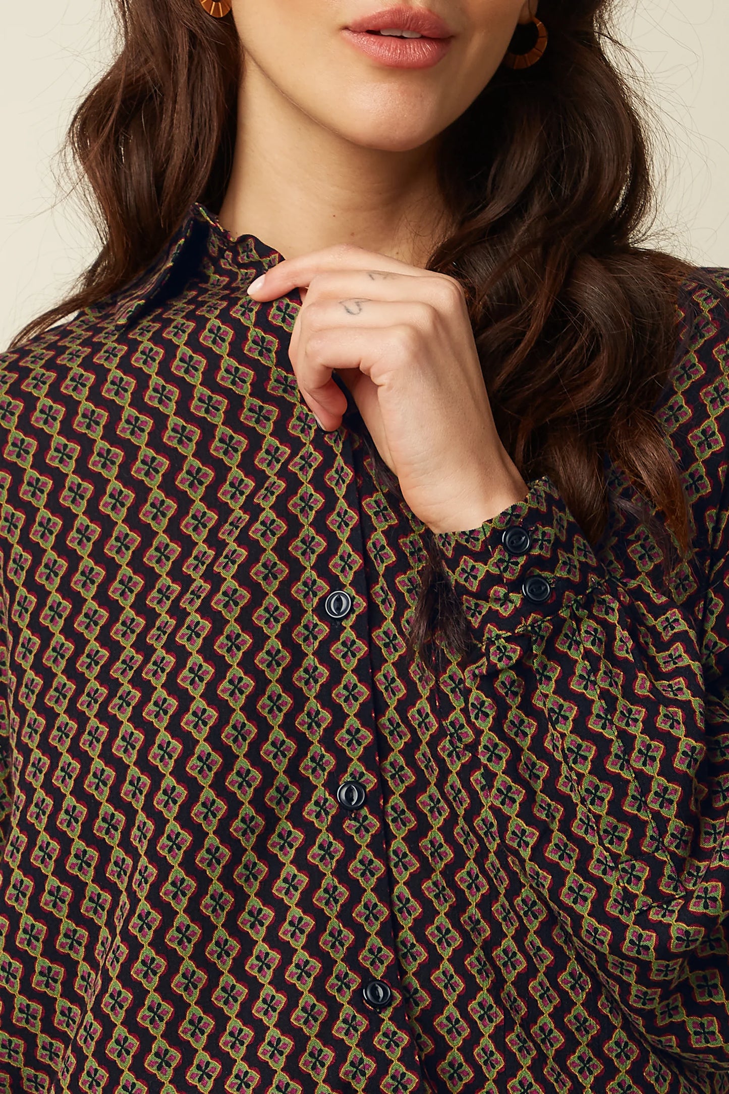 King Louie Gaby Blouse Turi Woven