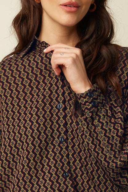 King Louie Gaby Blouse Turi Woven