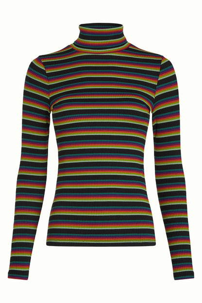 King Louie Rollneck Top Lottie Stripe