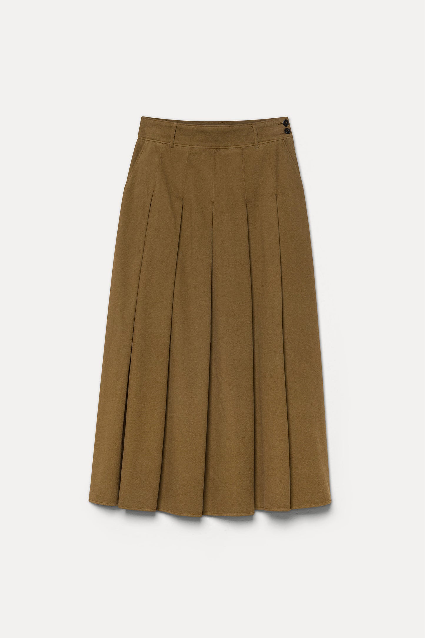 Pomandere bandplooi midi rok