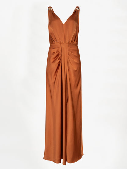 Dante6 Marcia satin maxi jurk