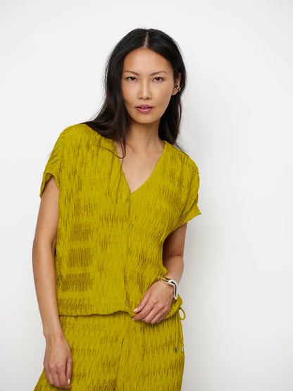 Dante6 Vikli pleated v-neck top