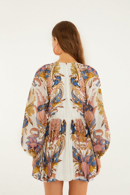 Farm Rio Sea Garden Mini Bubble jurk