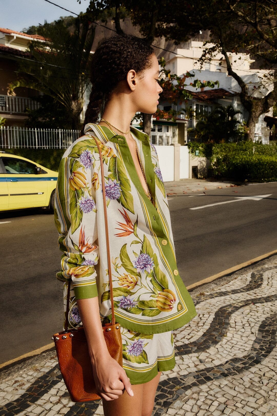 Farm Rio Tropical Scarf Sand shirt