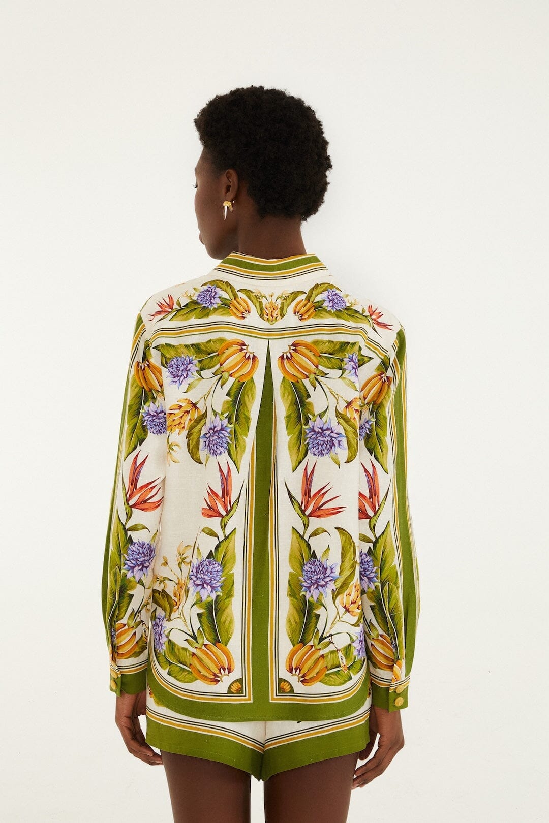 Farm Rio Tropical Scarf Sand shirt