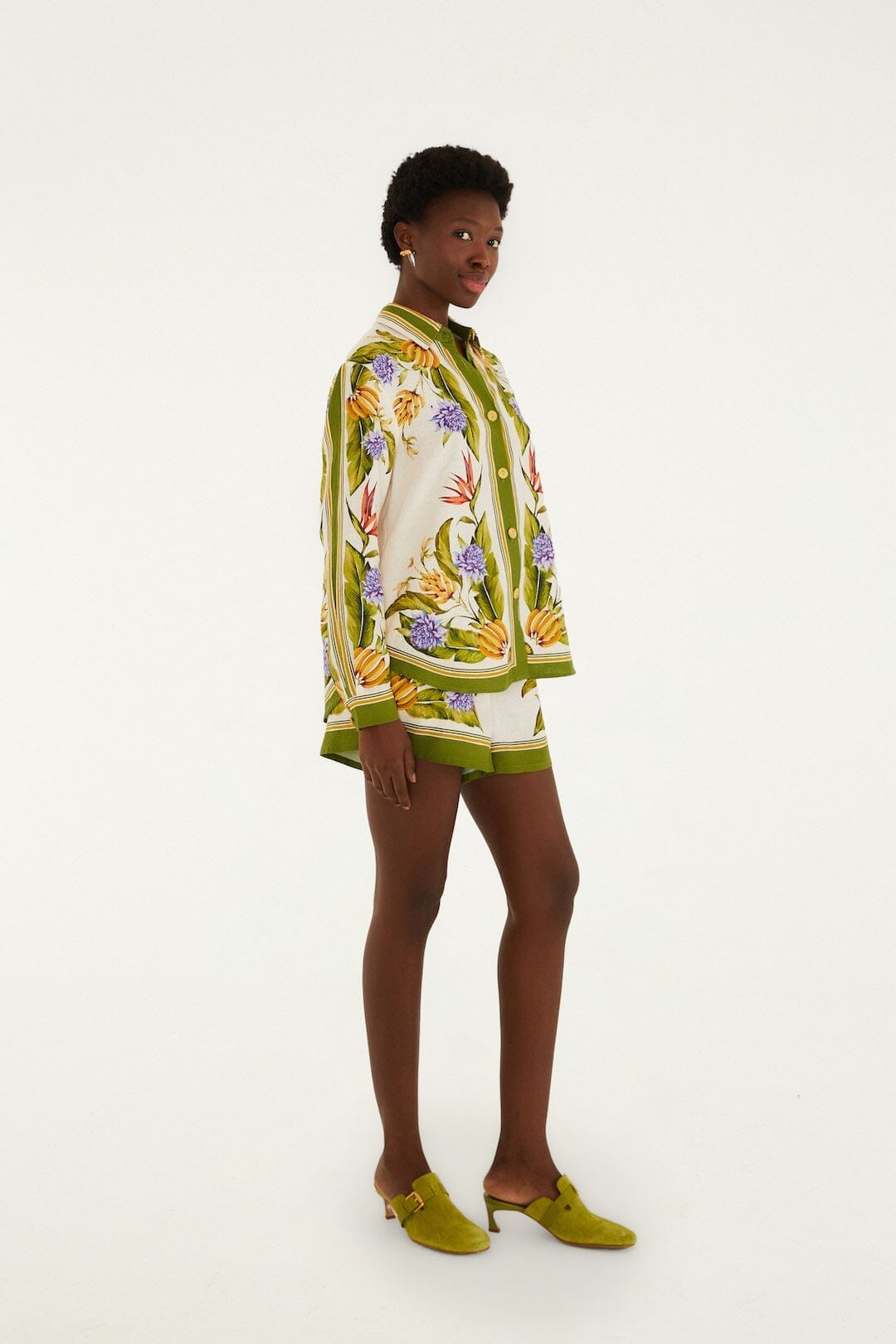 Farm Rio Tropical Scarf Sand shorts