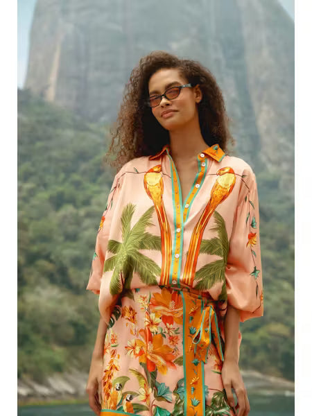 Farm Rio Birds blouse