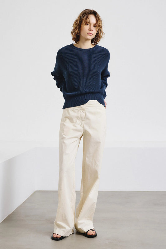 Pomandere pantalon met rechte pijp