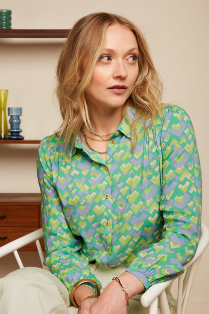 King Louie Carina Cocktail blouse