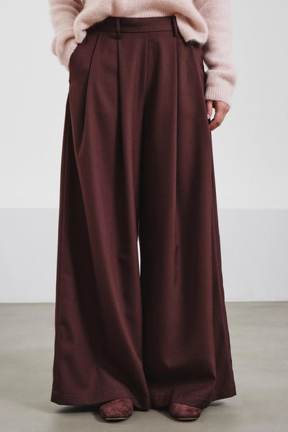 Pomandere bandplooi broek