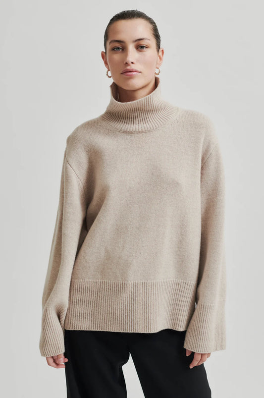 Second Female Alpha knit t-neck trui