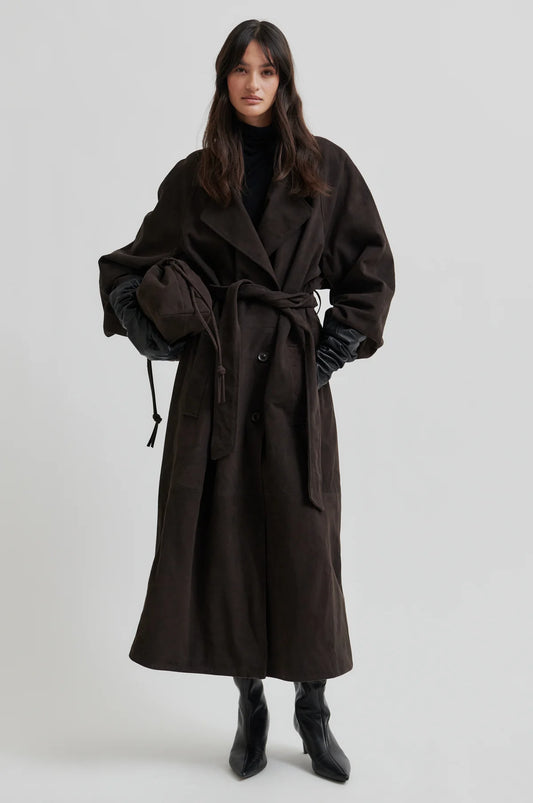 Second Female Noomi Suede trenchcoat