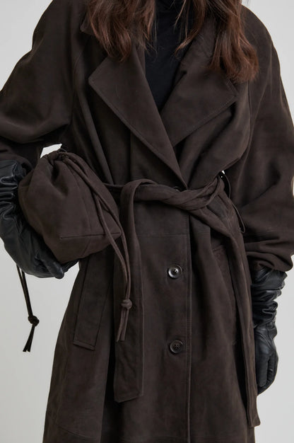 Second Female Noomi Suede trenchcoat