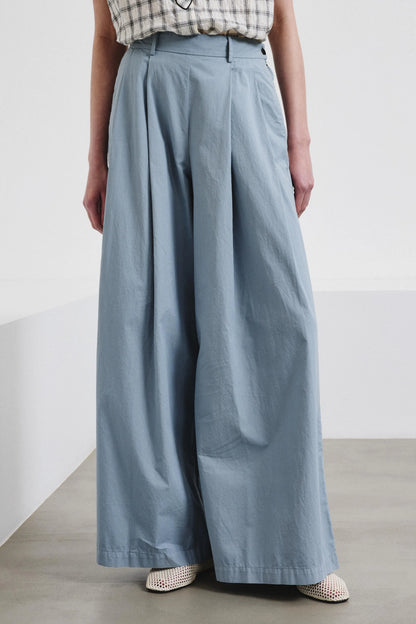 Pomandere pantalon met dubbele bandplooi