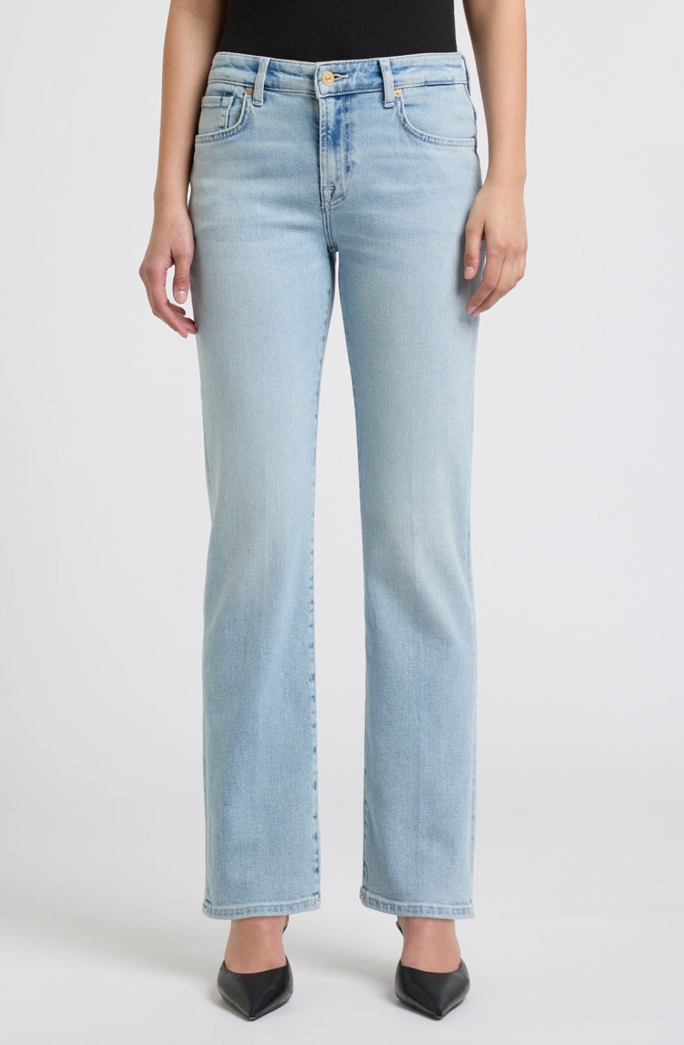 7 For All Mankind Calie straight frozen jeans