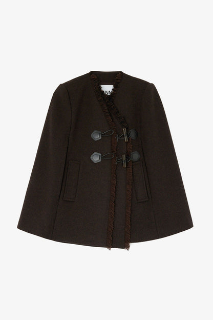 Ganni Peacoat cape